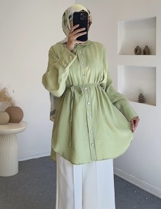 HY24901 gömlek - yeşil