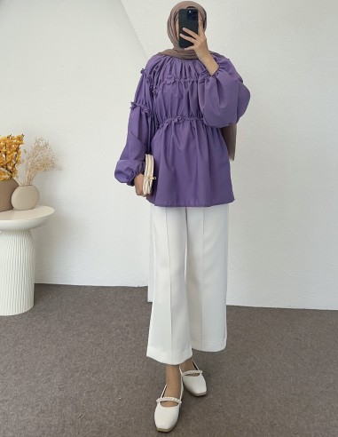 752 papatya tunik - Lila