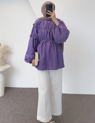 752 papatya tunik - Lila