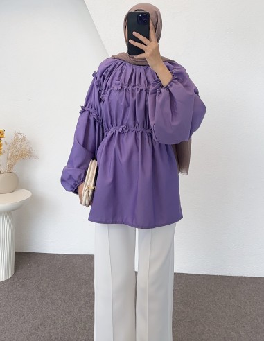 752 papatya tunik - Lila