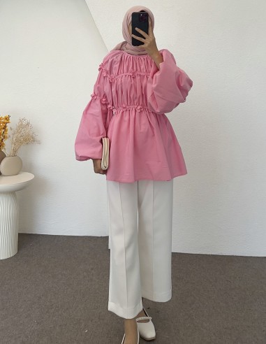 752 papatya tunik - Pembe