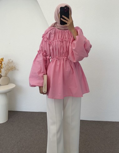 752 papatya tunik - Pembe