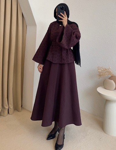 3180 luvia takım - mürdüm