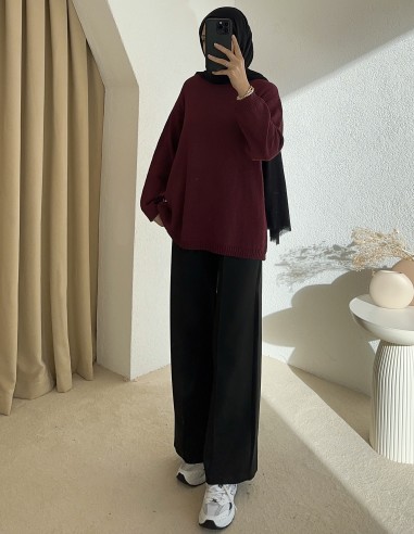8869 tunik - bordo