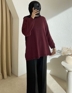 8869 tunik - bordo