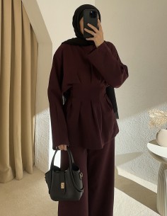 HK26113 Sahra takım -Bordo 2