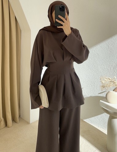 HK26113 Sahra takım -kahverengi