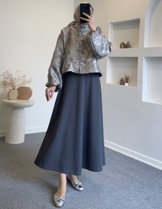 7307 etnik haklar ceket - gri 2