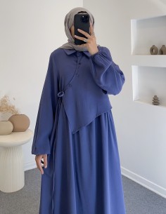 5783 düğme detay elbise -... 2