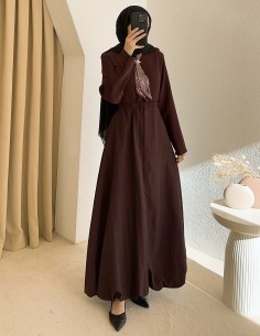 1155 love elbise - bordo