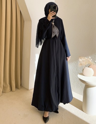 1155 love elbise - Lacivert