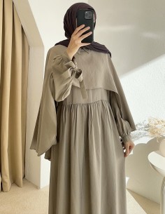 3174 wexa pelerinli elbise... 2