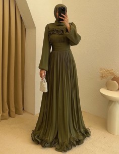 4843 defne abiye - yeşil