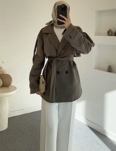 2567 trençkot - Yeşil 2