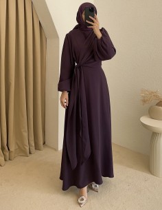 307 mola elbise - Mor