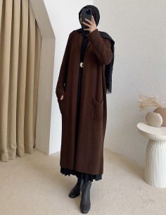 4747 uzun triko hırka -...