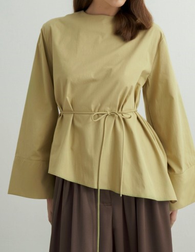 3230 asimetrik bluz -yeşil