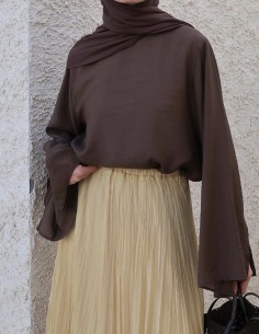 3161 İpek cupra Lily bluz... 2