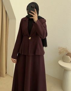 2981 ceket takım - bordo 2