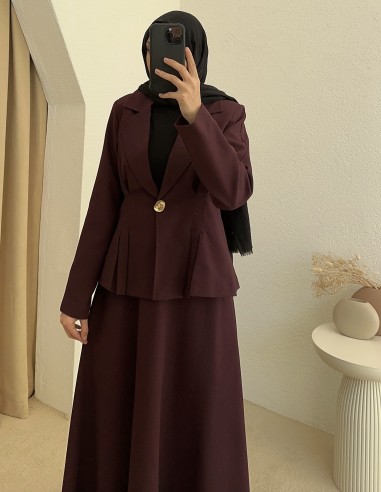 2981 ceket takım - bordo