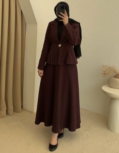 2981 ceket takım - bordo