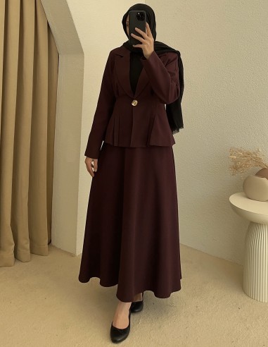 2981 ceket takım - bordo