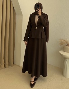 2981 ceket takım - Kahverengi