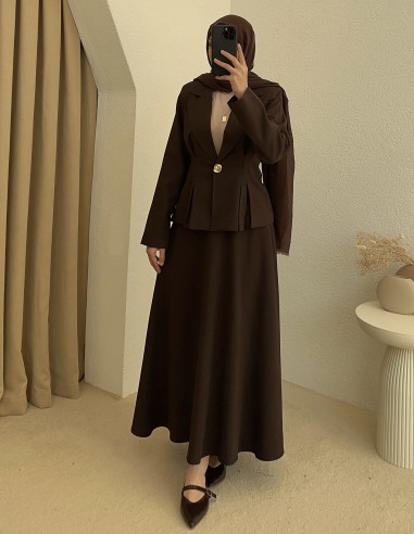 2981 ceket takım - Kahverengi