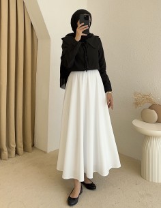 3166 yaka detay gömlek - Siyah 2