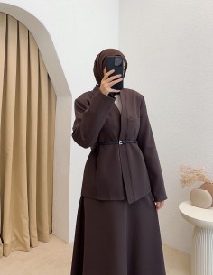 hy26121 deri kemerli takım... 2