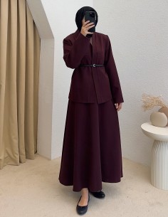 hy26121 deri kemerli takım...