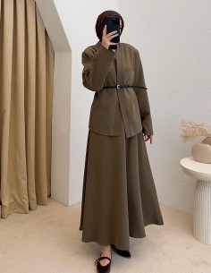 hy26121 deri kemerli takım...