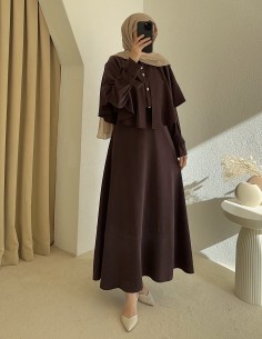 2934 pelerinli takım - mürdüm