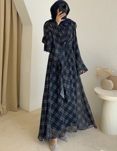 8239 Asya elbise - lacivert