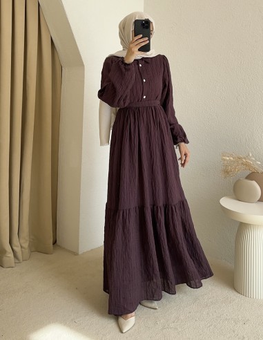 198 zara elbise - mürdüm