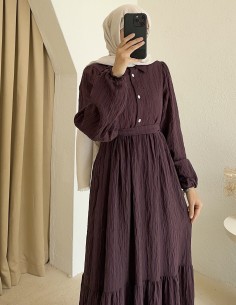 198 zara elbise - mürdüm 2