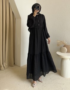 198 zara elbise - siyah