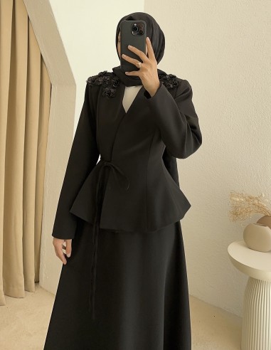 7298 royal bloom takım - Siyah