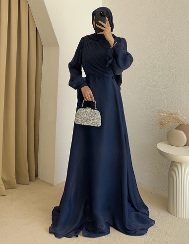 3023 hümay abiye -Lacivert