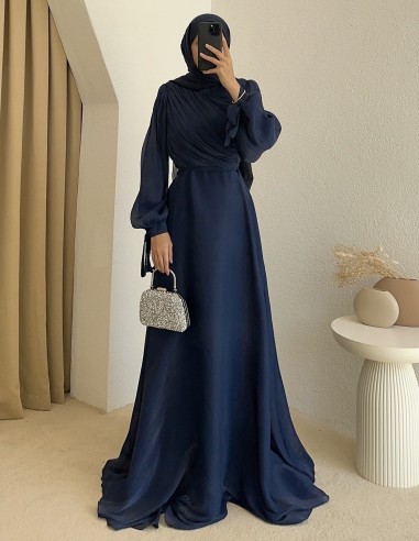3023 hümay abiye -Lacivert