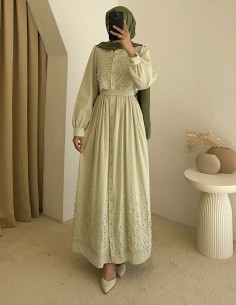 1593 asel elbise - mint 2