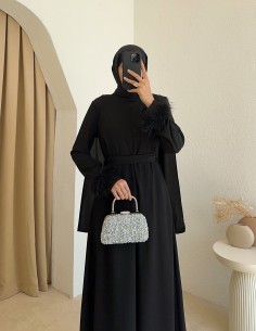 2670 tül detaylı tulum - Siyah 2