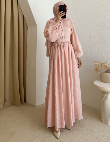 265 safir elbise - Pembe