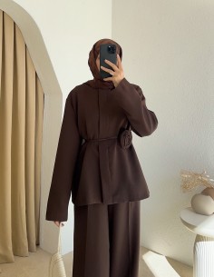 2633 gül detaylı ceket... 2