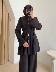 Kb3201 nervürlü takım - Siyah 2