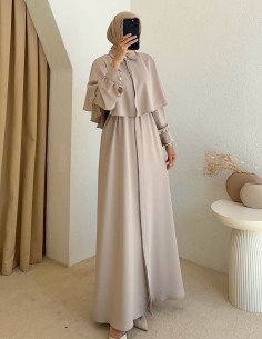 1143 pelerin detay elbise -...