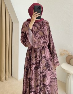 8420 eliora elbise - pembe 2