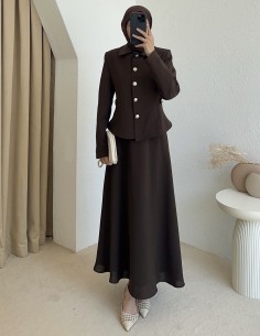 3009 ceket takım -kahverengi 2