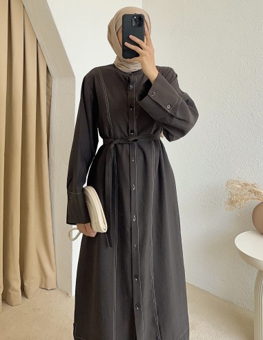 1257 tunik - Kahverengi