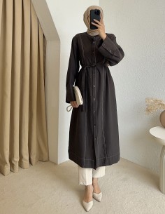 1257 tunik - Kahverengi